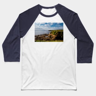 Looking south from Rocky Island, Seaton Sluice Baseball T-Shirt